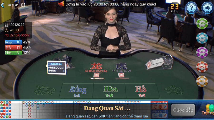 Chia sẻ vài bí quyết chơi Rồng Hổ của cao thủ