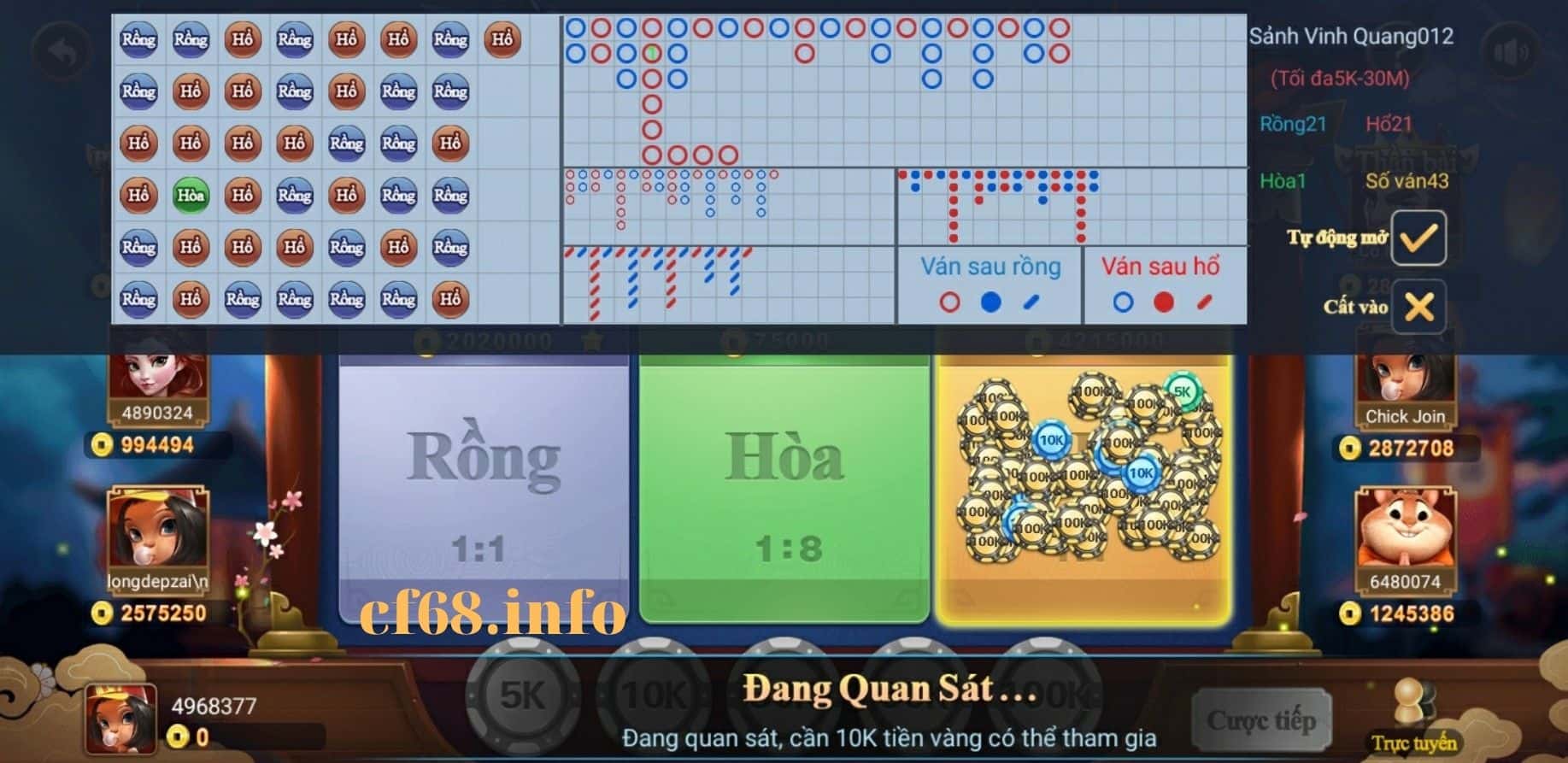 Những kinh nghiệm đặt cược trong Rồng Hổ giúp bạn thu về nhiều tiền thưởng