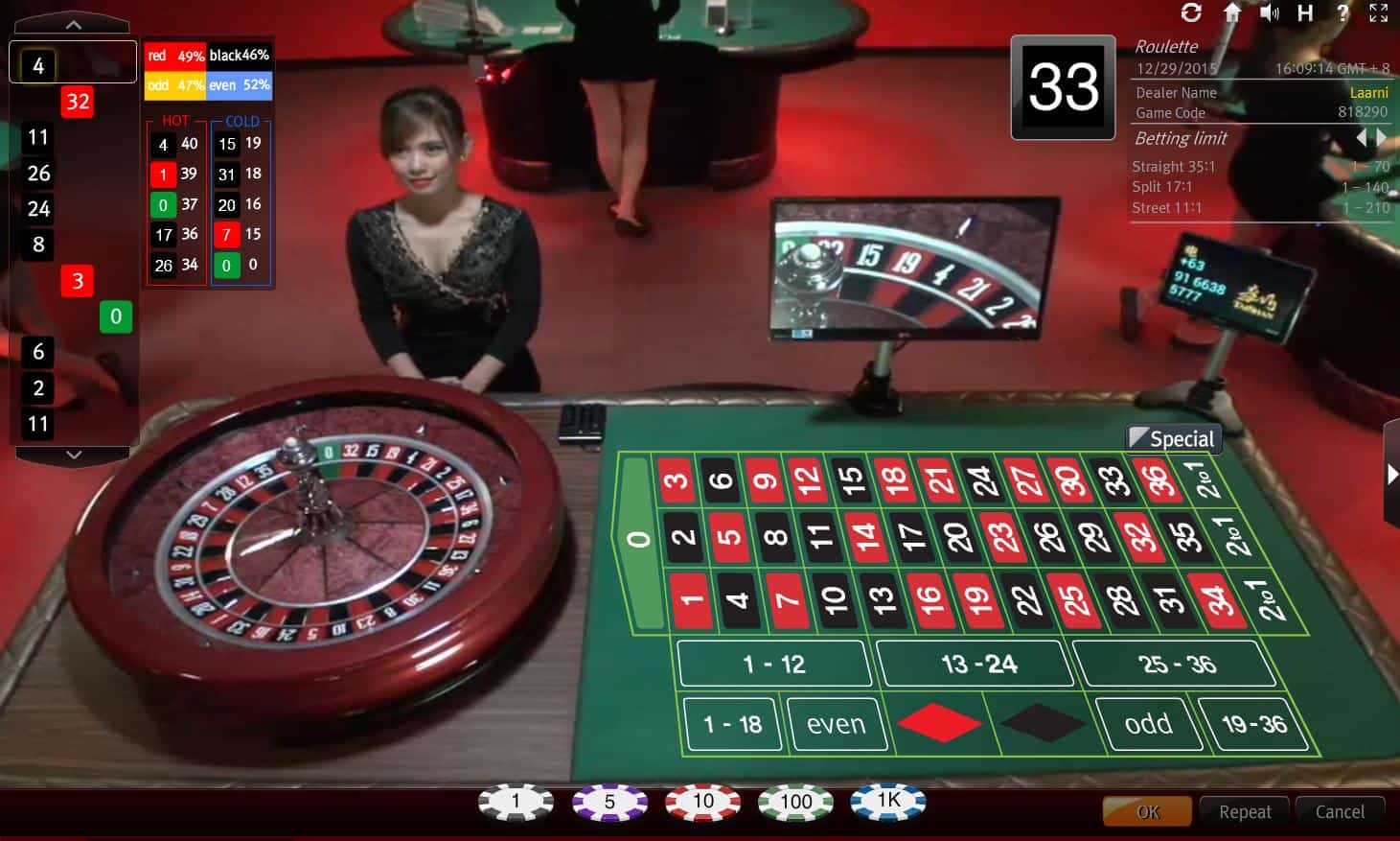 Mẹo chơi Roulette giúp các bạn thành công thắng nhà cái