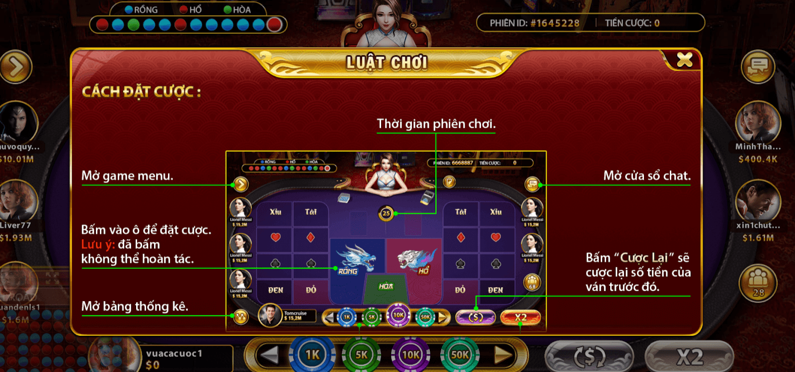 Kinh nghiệm cần thiết để chiến thắng trong game bài Rồng Hổ